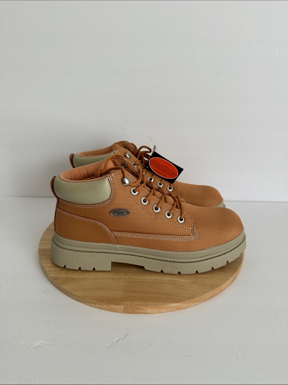 Lugz Mens Drifter Ripstop Flat Heel Lace Up Boots